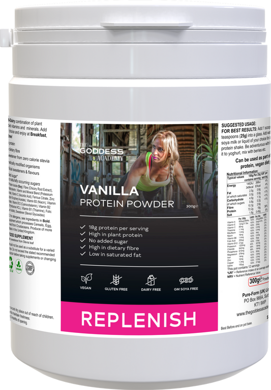 REPLENISH Vanilla Plant-Based Protein Powder (Most Popular)